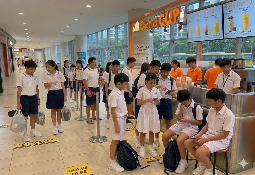 Bubble Tea After School — PSLE oral stimulus picture