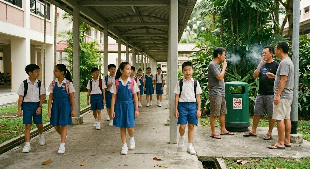 The Sheltered Walkway — PSLE oral stimulus picture