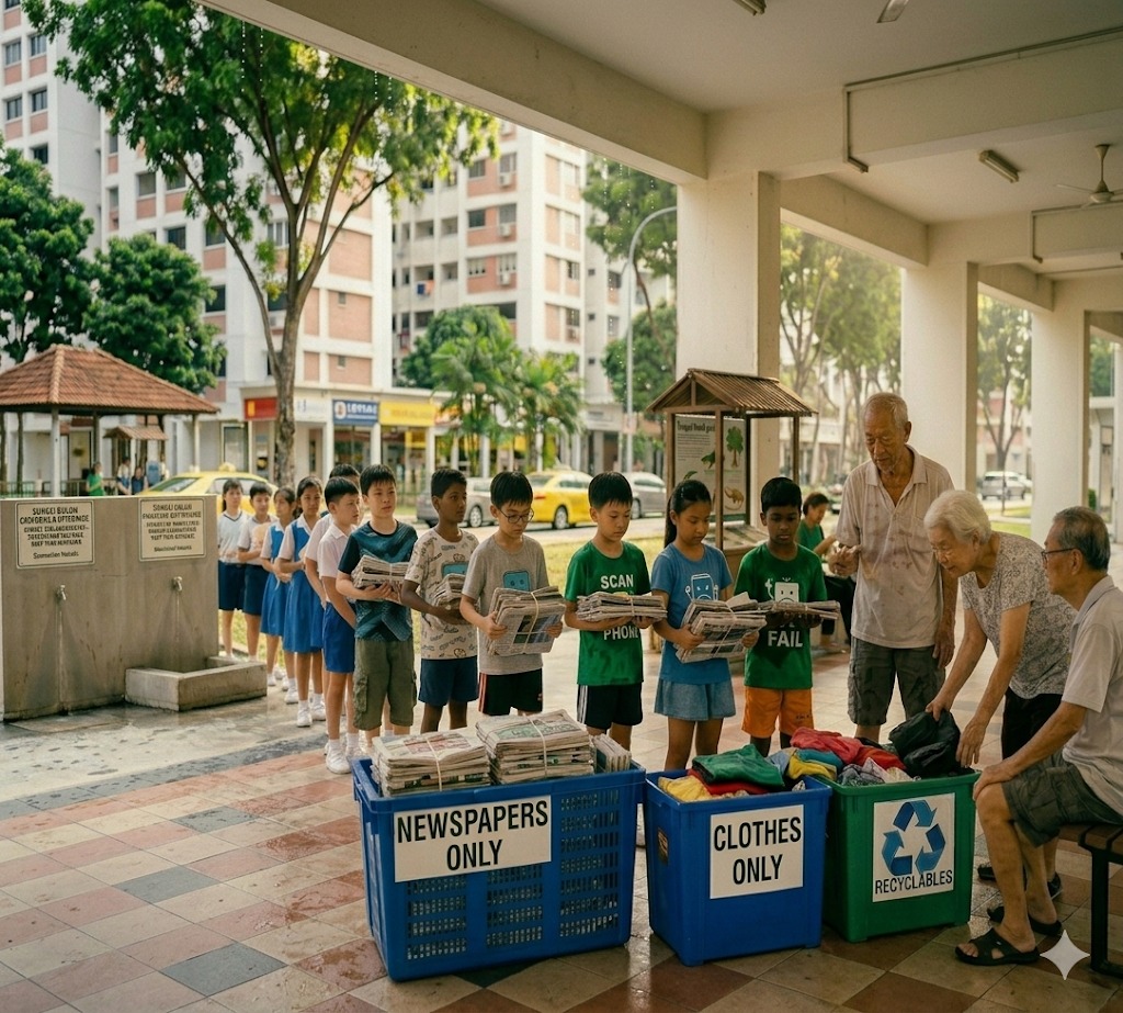 The Community Recycling Drive — PSLE oral stimulus picture