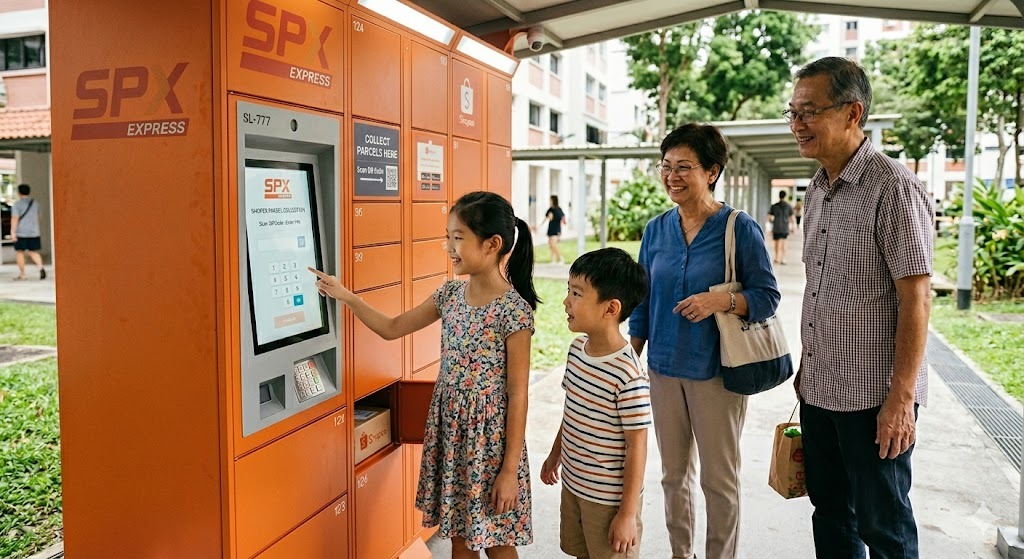 Collecting Parcel — PSLE oral stimulus picture