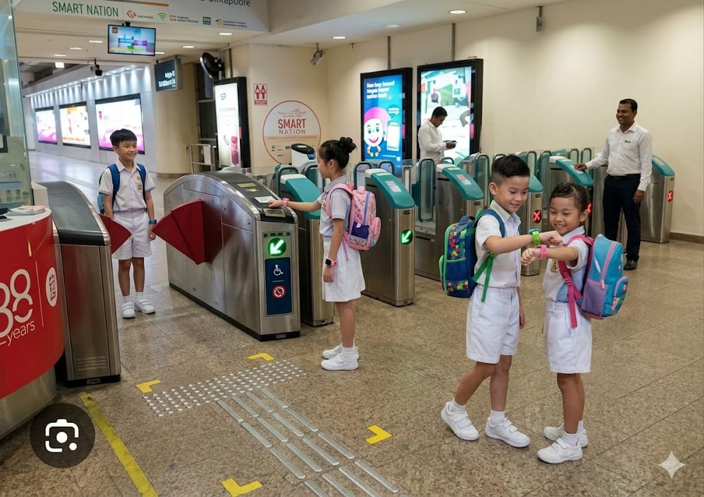 Smart Watch Commuting — PSLE oral stimulus picture