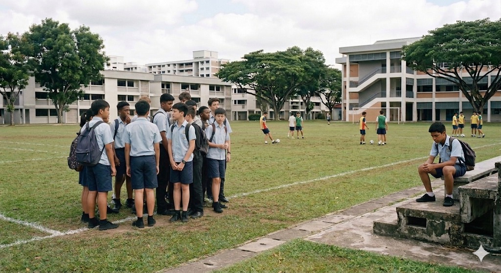 Alone on the School Field — PSLE oral stimulus picture