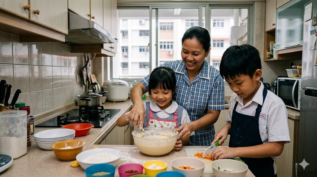 Preparing Diner At Home — PSLE oral stimulus picture