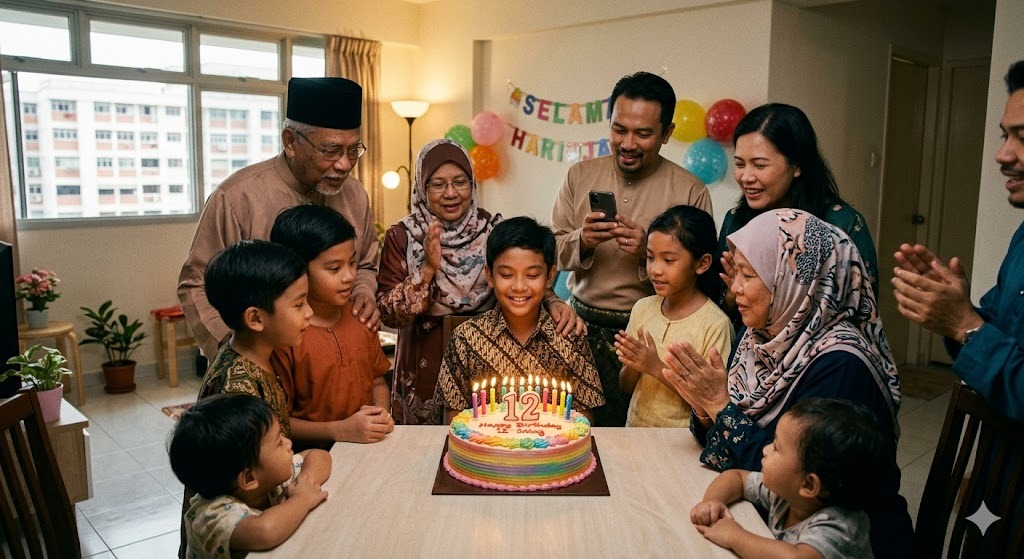 Birthday Celebration — PSLE oral stimulus picture