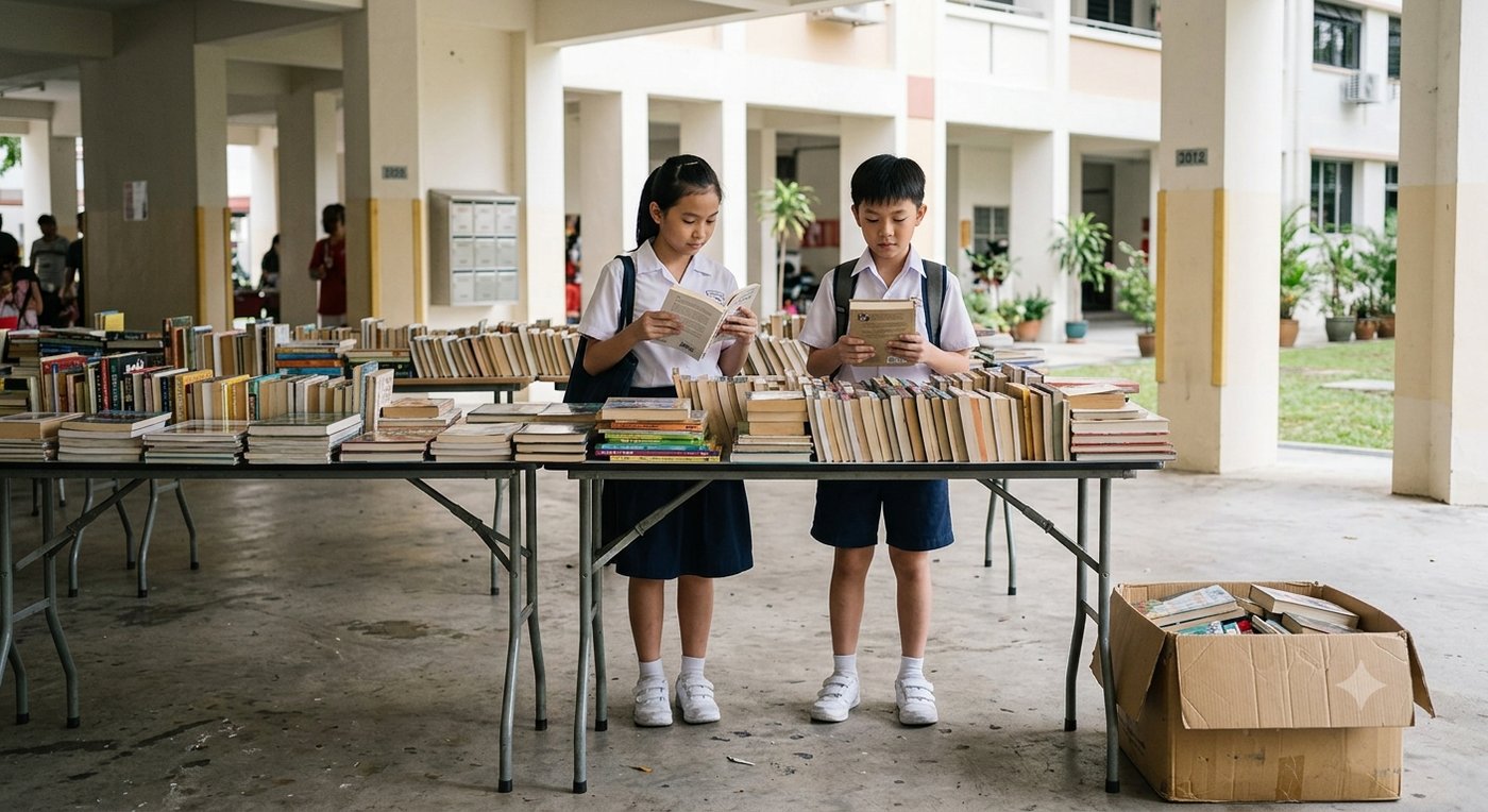 Second-Hand Book Fair — PSLE oral stimulus picture