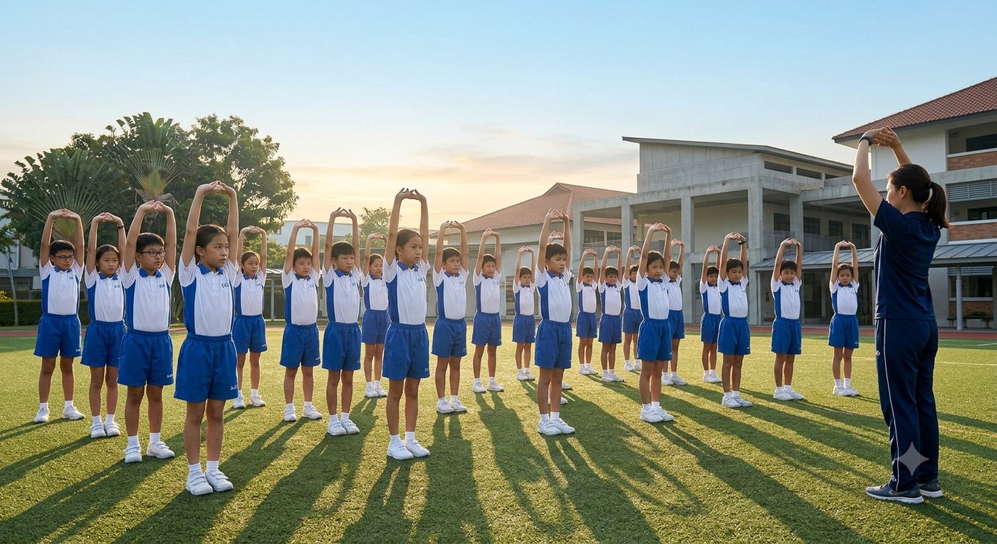 Early Morning Exercise Before School — PSLE oral stimulus picture
