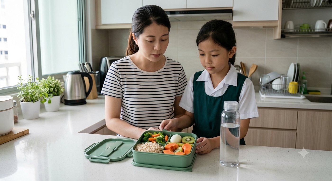 Packing a Healthy Lunch Box — PSLE oral stimulus picture