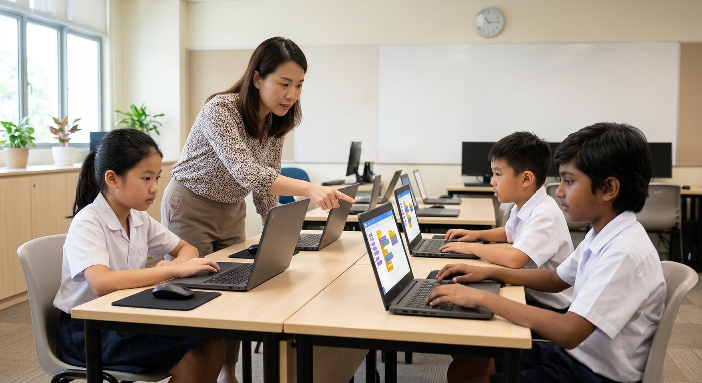 Learning to Code — PSLE oral stimulus picture