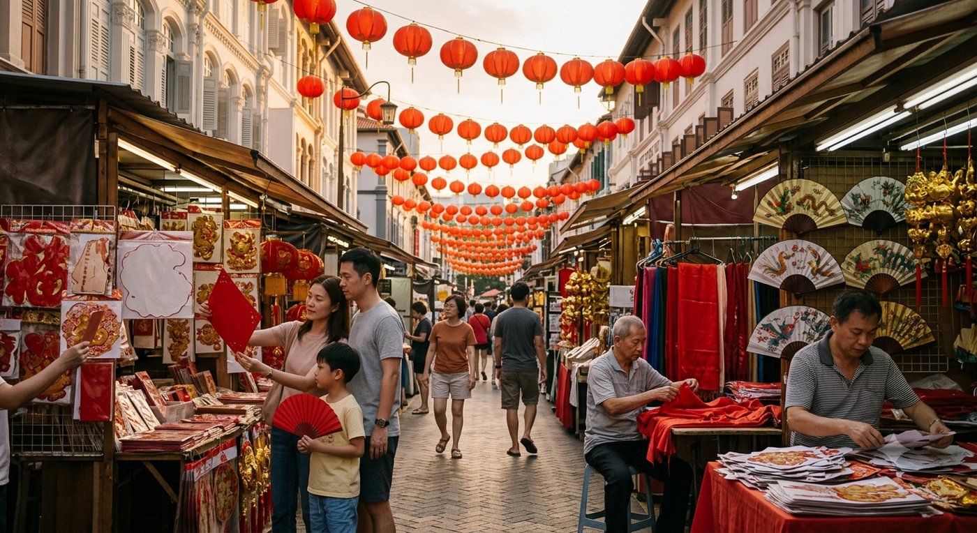 Chinatown During the Festive Season — PSLE oral stimulus picture