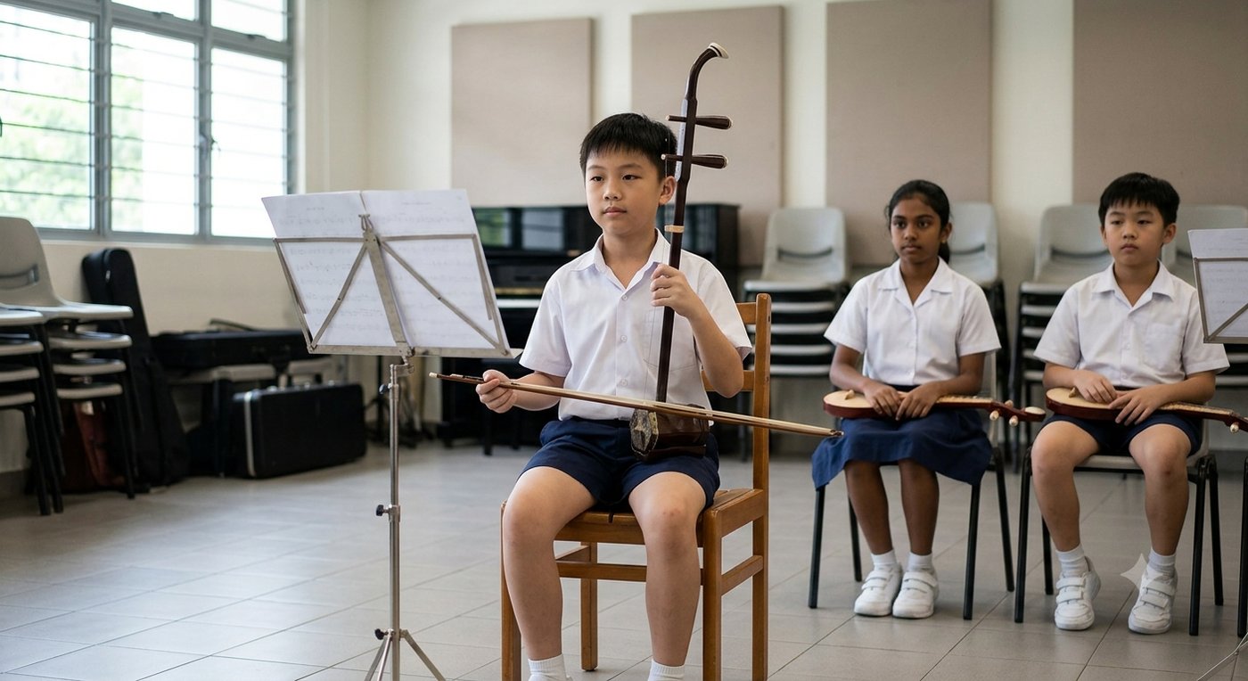 Learning a Traditional Instrument — PSLE oral stimulus picture