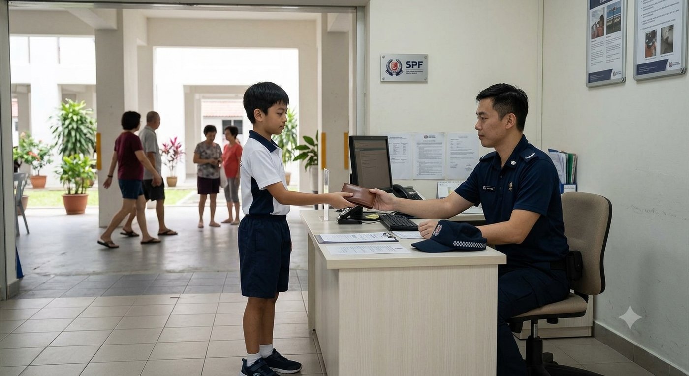 Returning a Lost Wallet — PSLE oral stimulus picture