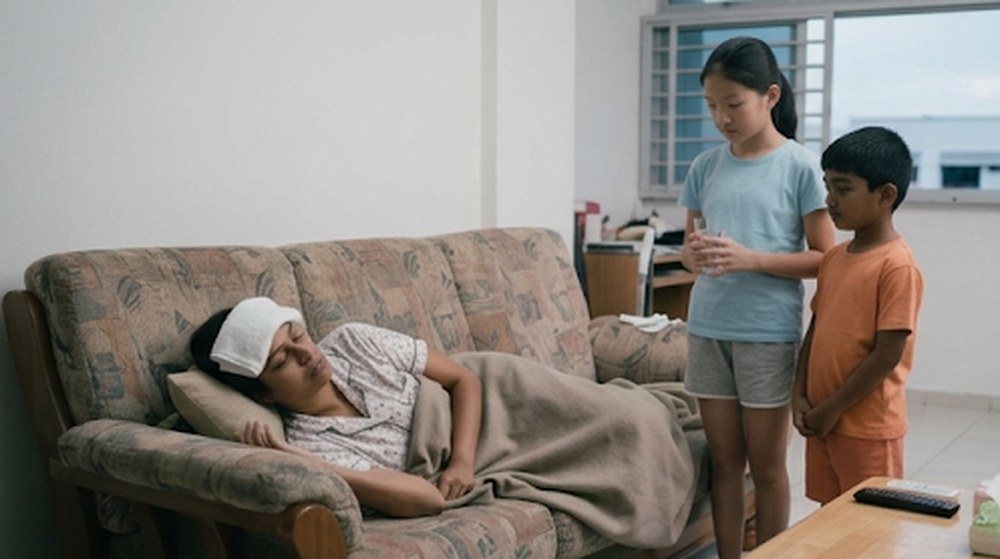 妈妈生病了